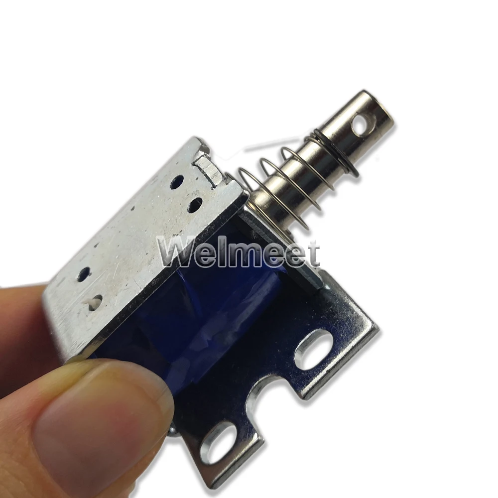 1 Pcs DC6V 12V 24V Push-Pull Type Through-Type Elektromagneet Open Frame Solenoid Magneet 10mm 0.8N