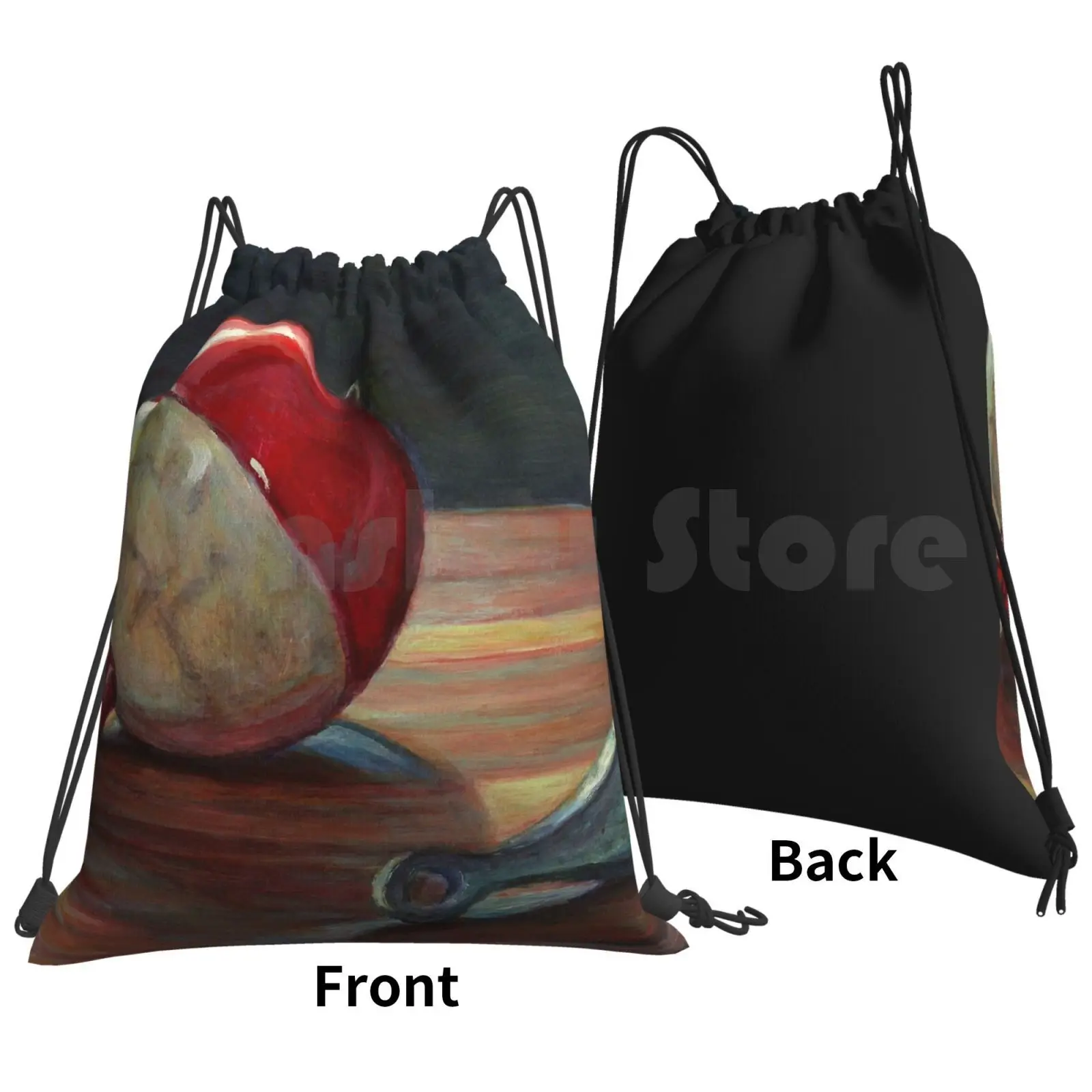 Sinker And Bobber Backpack Drawstring Bags Gym Bag Waterproof Fishing Lure Tackle Bait Sinker Bobber Angler Fisherman