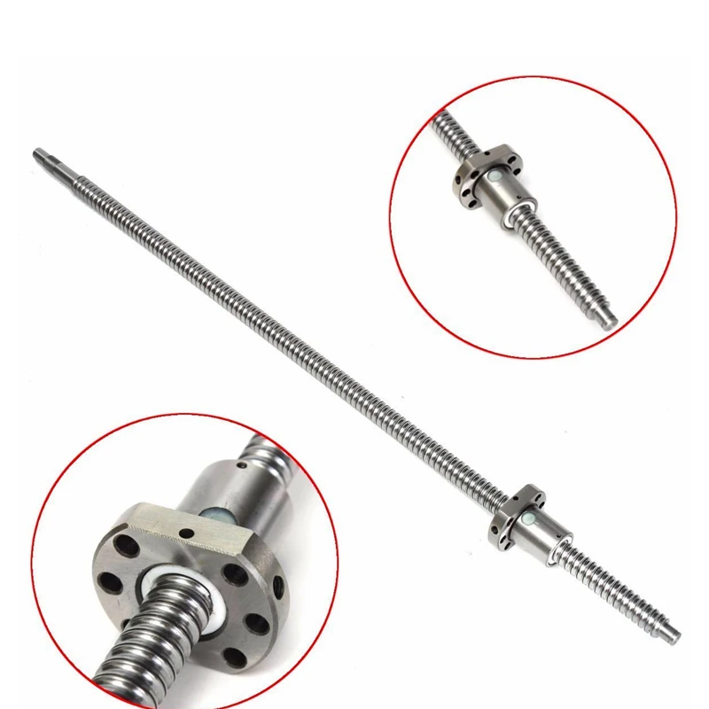 

SFU1204 850mm long C7 Anti Backlash 1204 Rolled Ball Screw BK/BF10 End Machined for linear CNC part 1204 ball nut