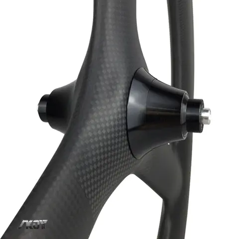 Carbon Trispoke 20 451 Hjulset V-broms 48 mm djupa Mini Velo kolfiberhjul 451 slanglöst redo överdimensionerade 20/22 tums hjul 10 best sales 22-tums hjul - №1