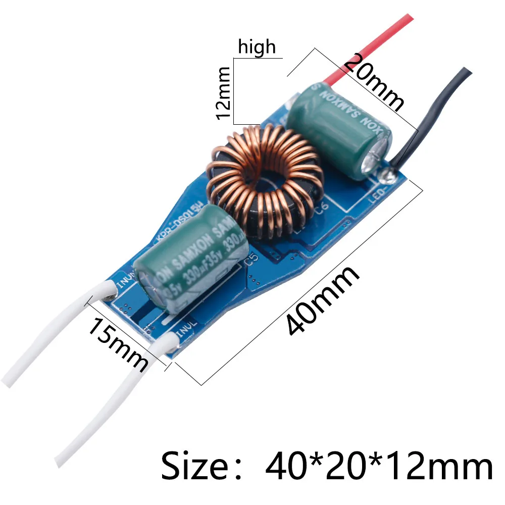 LED Driver DC12-24V to DC24-40V 8-12W Constant Current Driver Supply Power Driver Built-in Power Supply 290mA For DIY Bulb Lamp