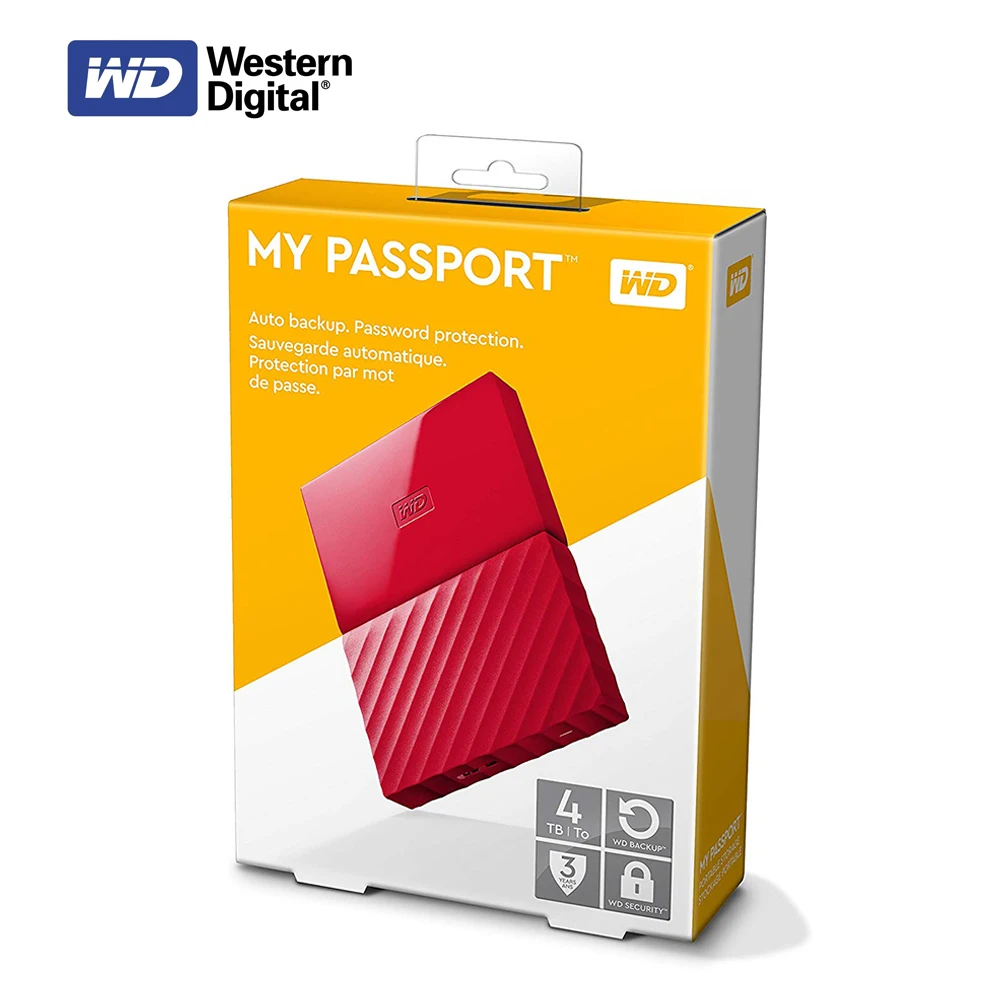 Western Digital My Passport HDD 1TB  USB 3.0 Portable External Hard Drive Disk