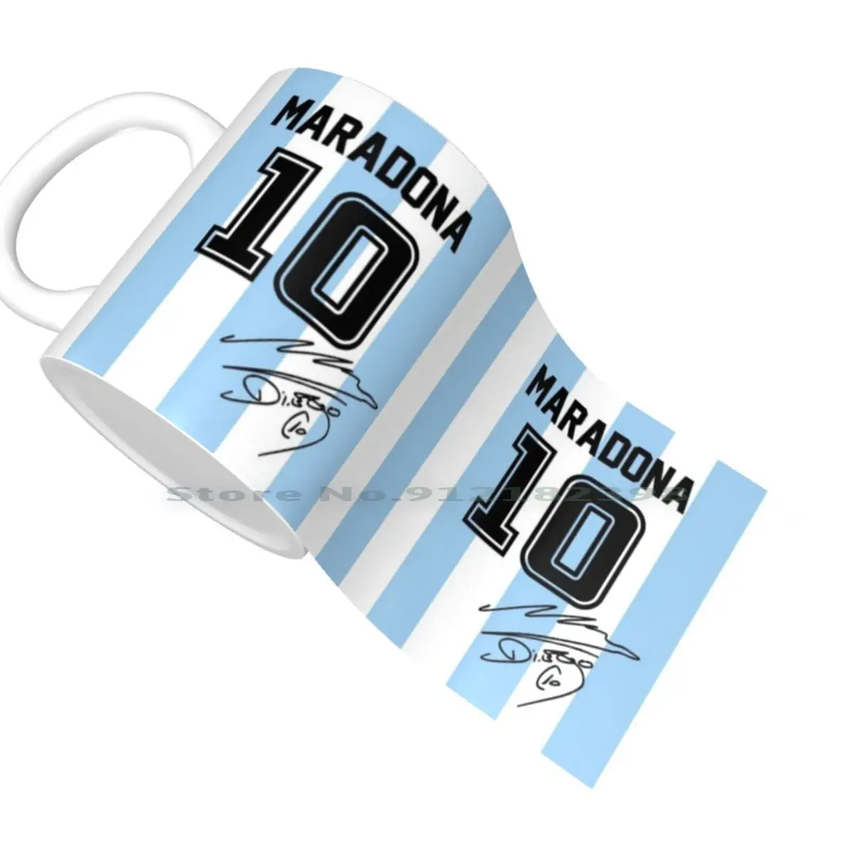 Maradona Jersey Ceramic Mugs Coffee Cups Milk Tea Mug Maradona Diego Diego Maradona Diego Maradona Ten Ten Argentina N10