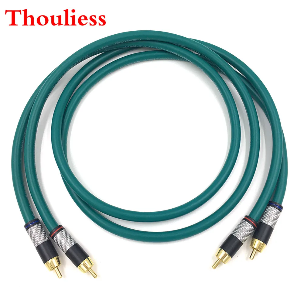 

Thouliess Pair HIFI Type-3 Gold Plated RCA Audio Cable HIFI Double RCA Audio Signal Cable Rca High-end Corld for CARDAS CROSS