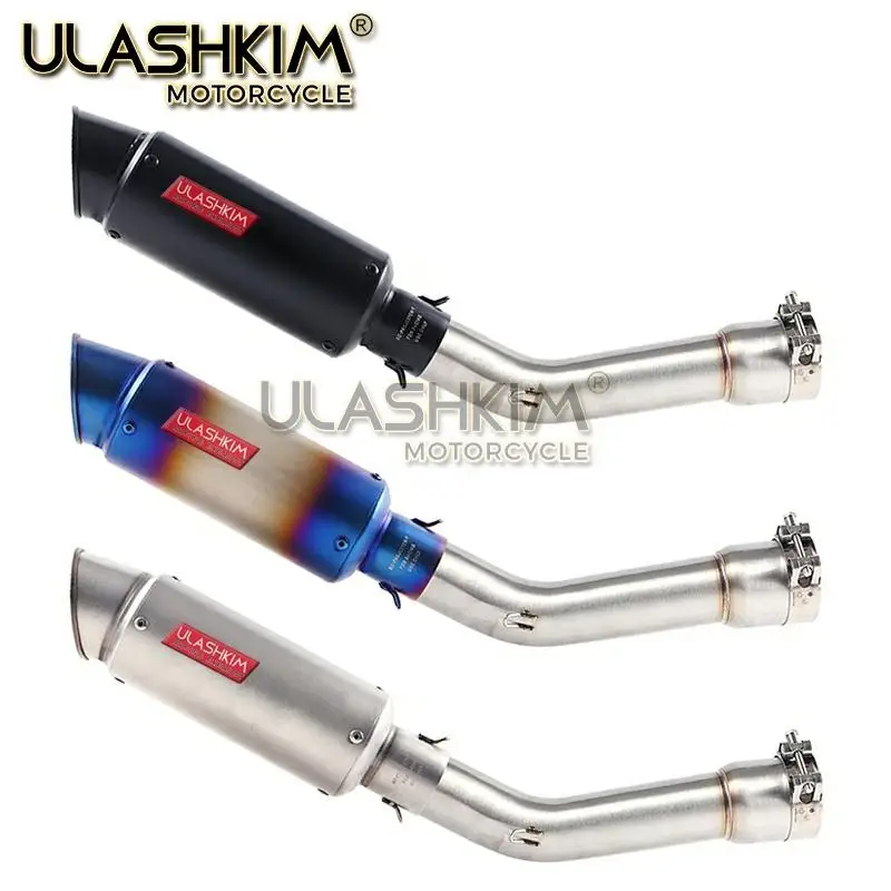 

Exhaust Slip On For YAMAHA FZ1 N S F FAZER FZ1N FZ1000 ZX1000 2005 To 2016 Motorcycle Exhaust Escape Muffler Middle Link Pipe