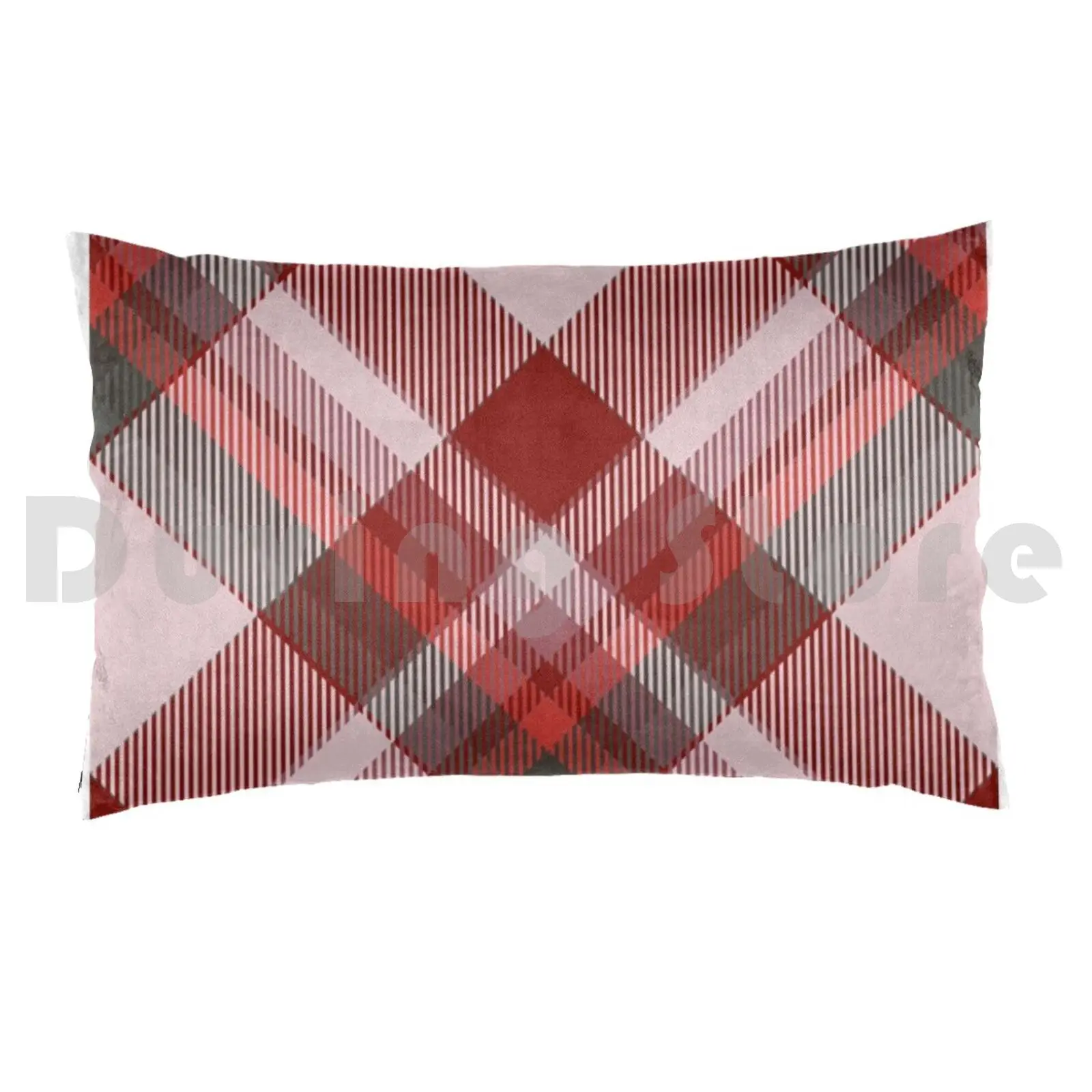 Tartan Scotland Pillow Case DIY 50*70 Tartan Scottish Outlander Black Scotland Clan Red Sassenach Scot