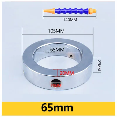 Husillo de 65mm, aceite y agua de refrigeración de líquido refrigerante, boquillas de tubo de manguera, anillo de pulverización para enrutador CNC,