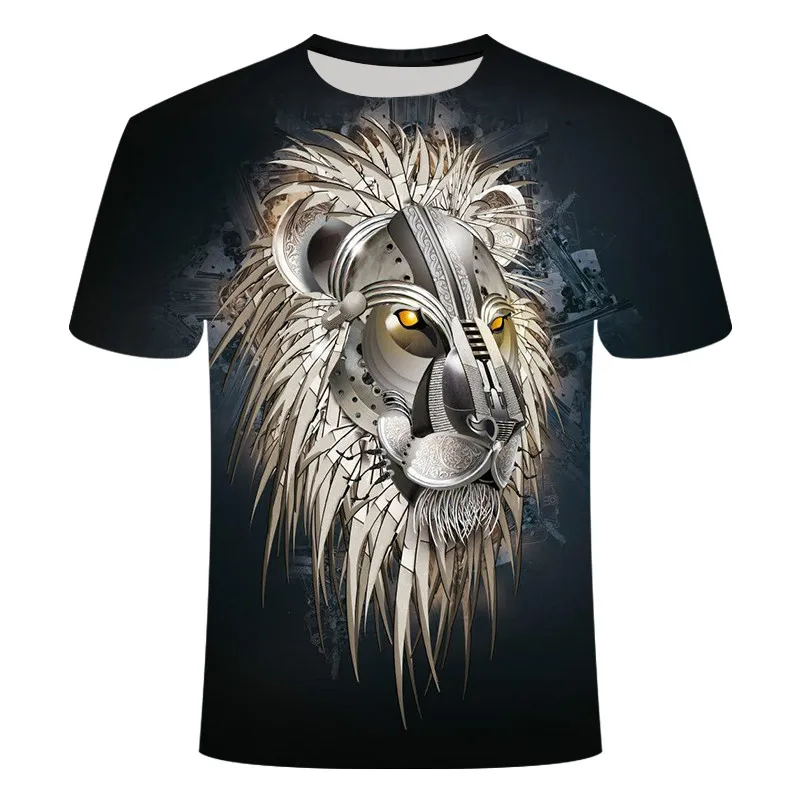 3D Orangutan Tiger T-shirt Men\'s Women\'s Animal Print Short Sleeve Fun T-shirt Summer XXS-6XL 2021 Polyester Material