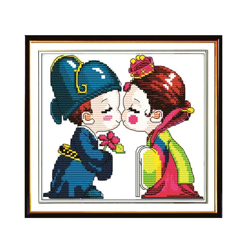 Love is in the air cross stitch kit 14ct 11ct count print canvas stitching embroidery kits