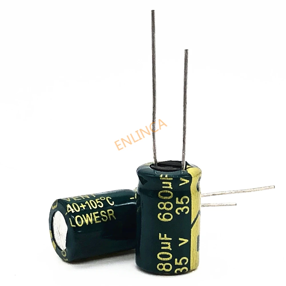 35V 680UF  10x17mm  high frequency low impedance aluminum electrolytic capacitor 680uf 35v 20%