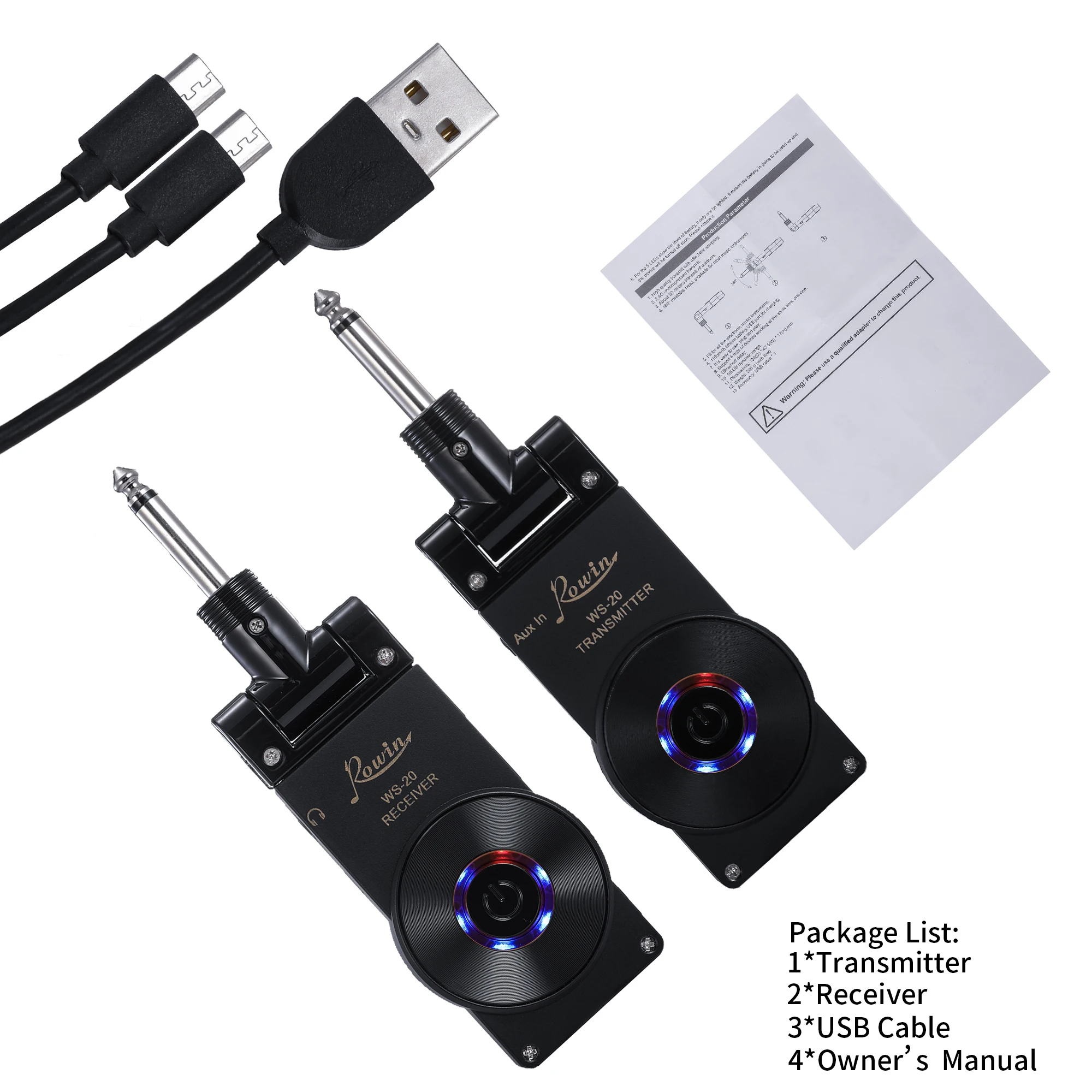 Rowin WS-20 2.4G Wireless Guitar Transmitter Receiver Set: Real-World Performance for Gigging Musicians