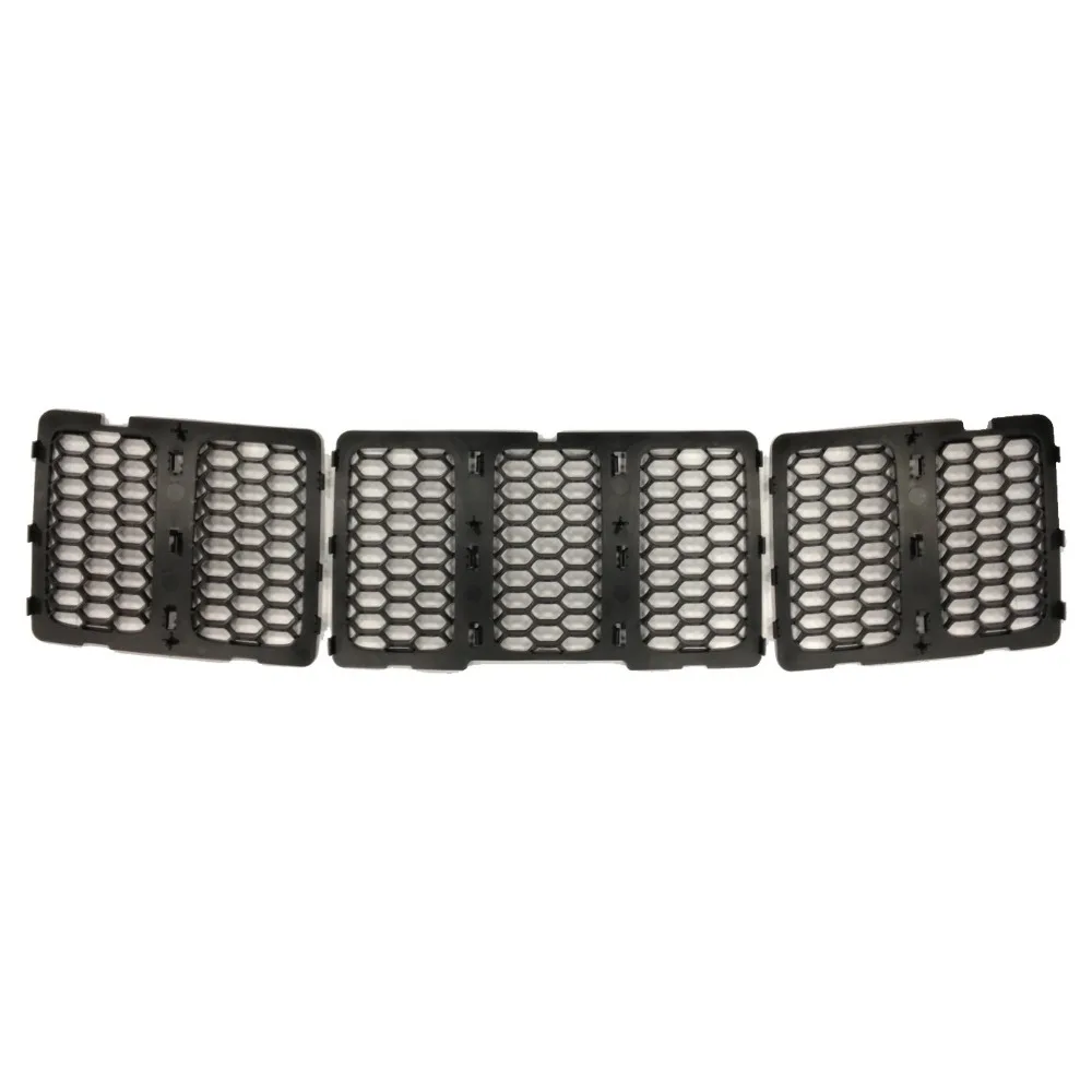 Mesh Grill Inserts for Jeep Grand Cherokee 68143074AD WK Laredo Limited Black 3 Pieces Front Grille