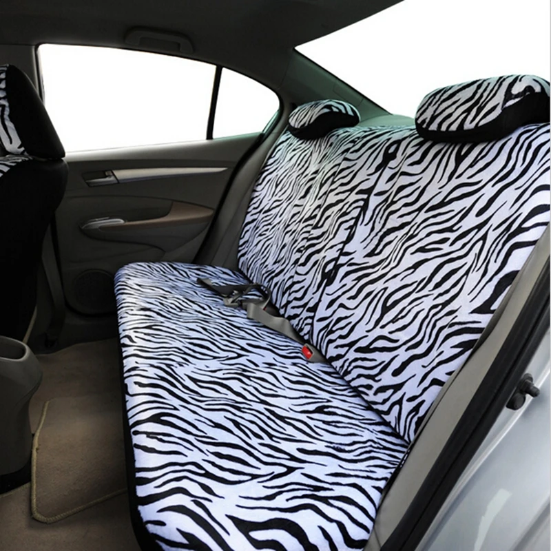 Breve Peluche Bianco Zebra Sedile Coperture Set Seggiolini Auto Sterzo Copertura Della Ruota di Copertura Spalla Pad Copertura di Sede dell'automobile per bmw toyota rav4 2015