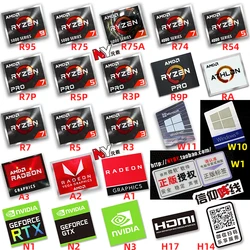 Hot Original AMD Ryzen Ruilong R9 R7 R5 R3 5000 Series CPU Computer Sticker Notebook Label