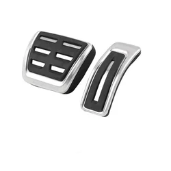 LHD For Audi E-Tron Q4 / Porsche Macan Macan S 2019- Car Accessories Foot Rest Plate Accelerator Fuel Brake Pedal Cover Pads