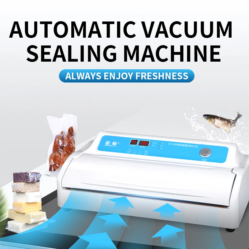 Vacuum Sealing Machine Automatic Commercial Vacuum Machine Plastic Bag Vacuum Packaging Machine Food Cooked Food Compression