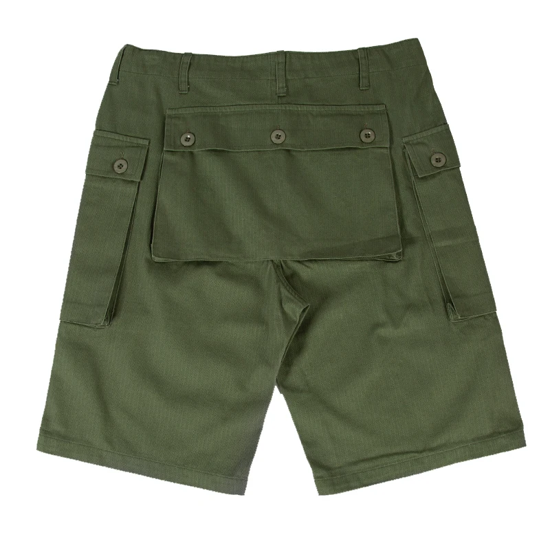 Shorts de camuflagem militar para homens, roupas do exército, calças curtas de algodão, plus size, vintage, P-44, HBT, USN, USMC, WW2, verão, 2023