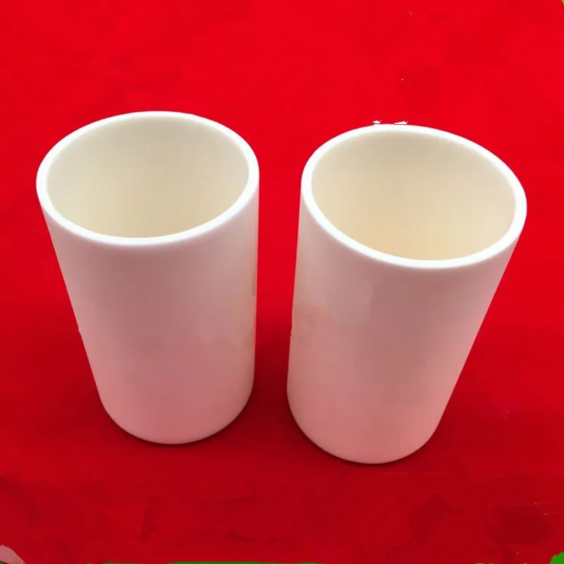 dia59x87mm 180ml 99.5% alumina crucible /Cylindrical corundum crucible /Cylindrical ceramic refractorye crucible