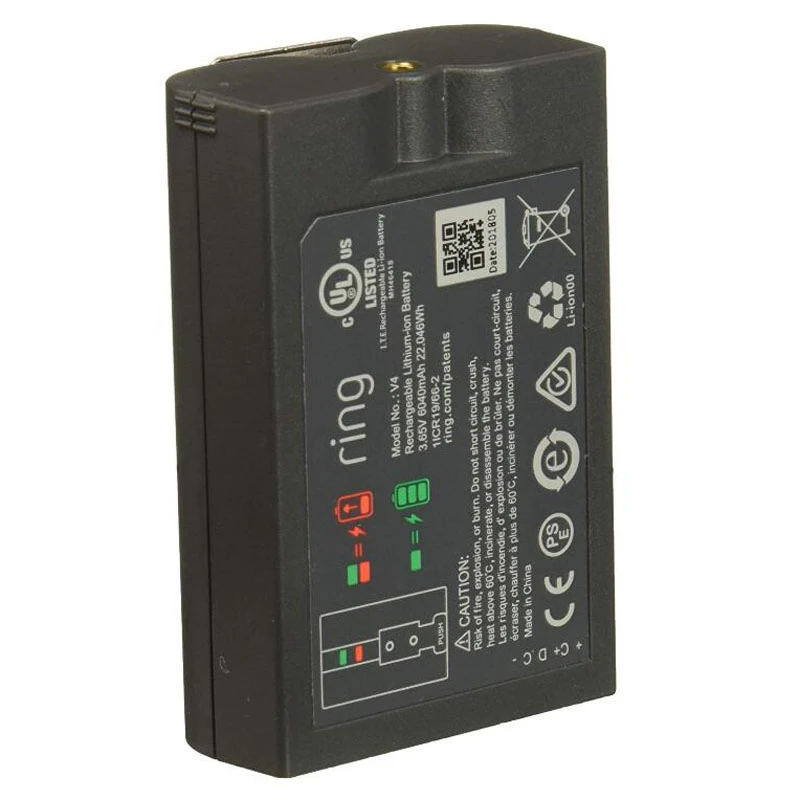 SM002 V4 3.65V  Replacement Battery For Ring , for Video Doorbell 2/3 and Spotlight Cam Battery