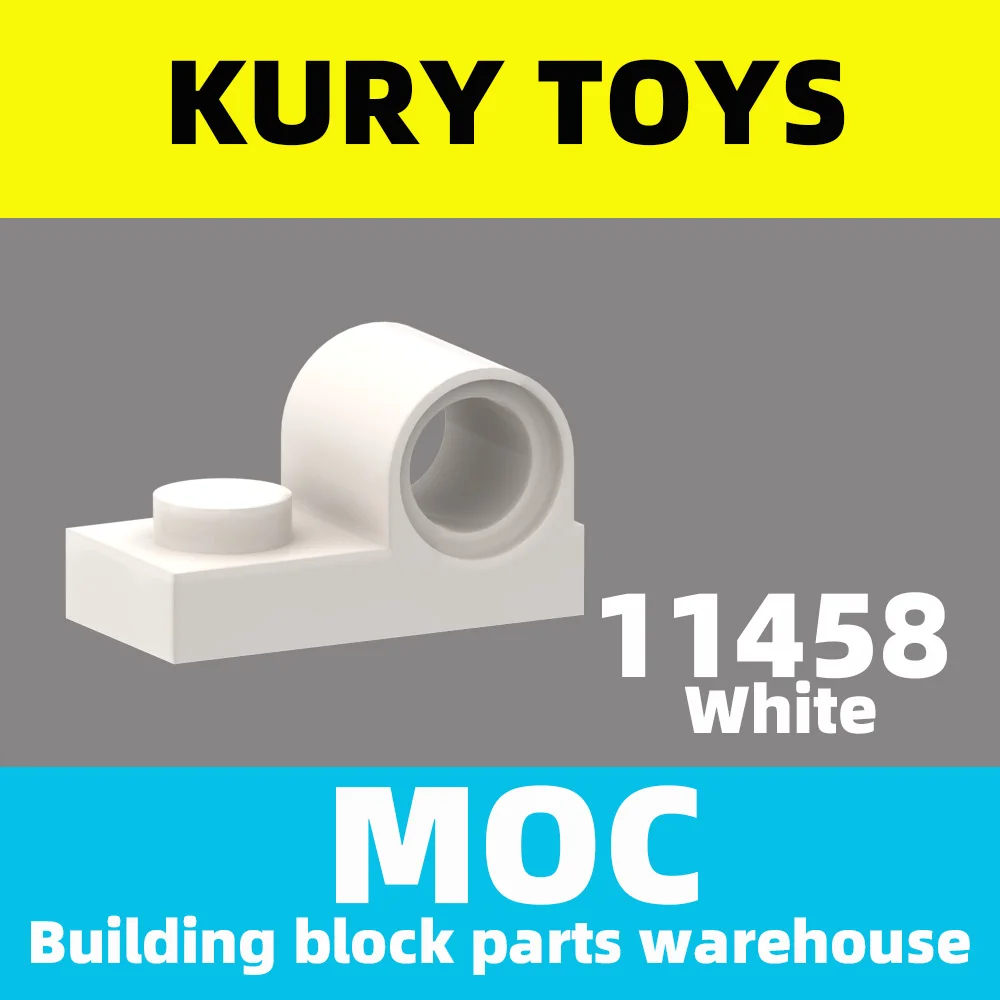 Kury Toys DIY MOC For 11458 Building block parts For Plate, Modified 1 x 2 with Pin Hole on Top For Modified Plate