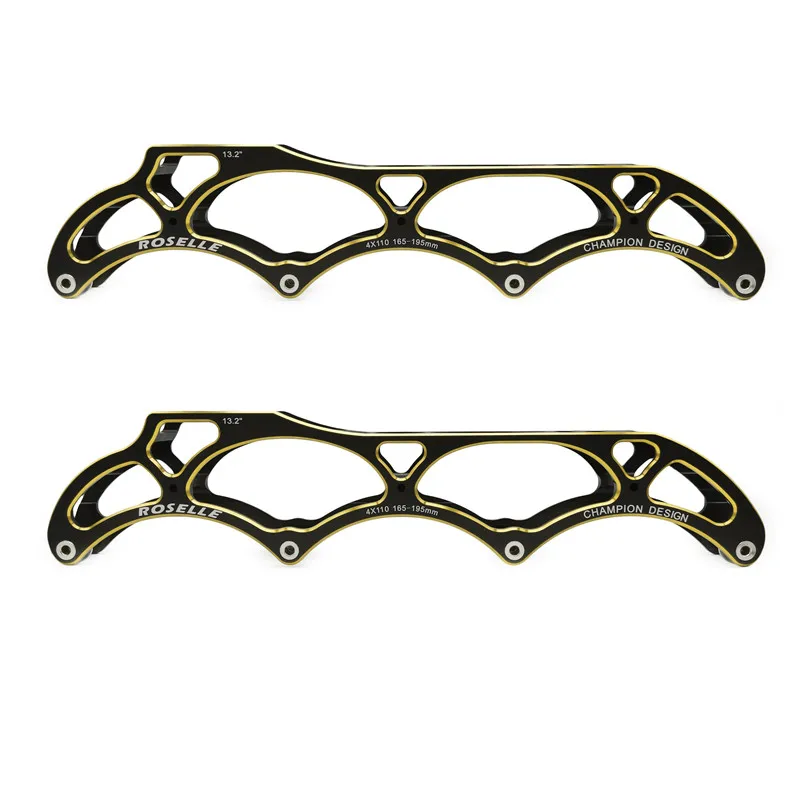 Ultralekka podstawa CNC ze stopu aluminium 7075 z rolkami wyścigowymi 4 * 110 mm 110 mm Rama 110 Podwozie 195 mm Mocowanie 13,2 cala