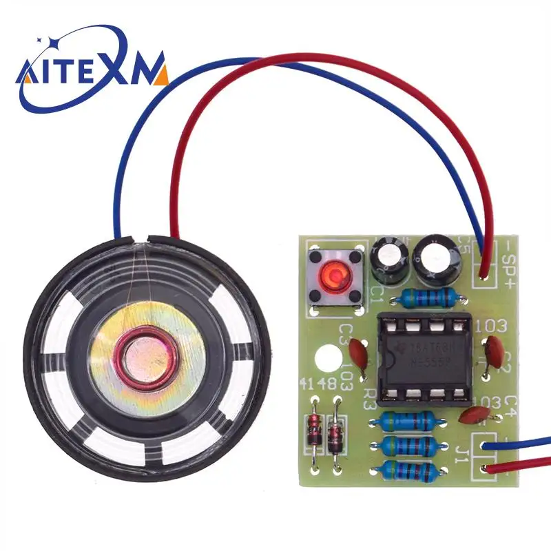 NE555 campanello Suite produzione elettronica campanello Suite Kit fai da te Ding dong campanello PCB laboratorio di saldatura