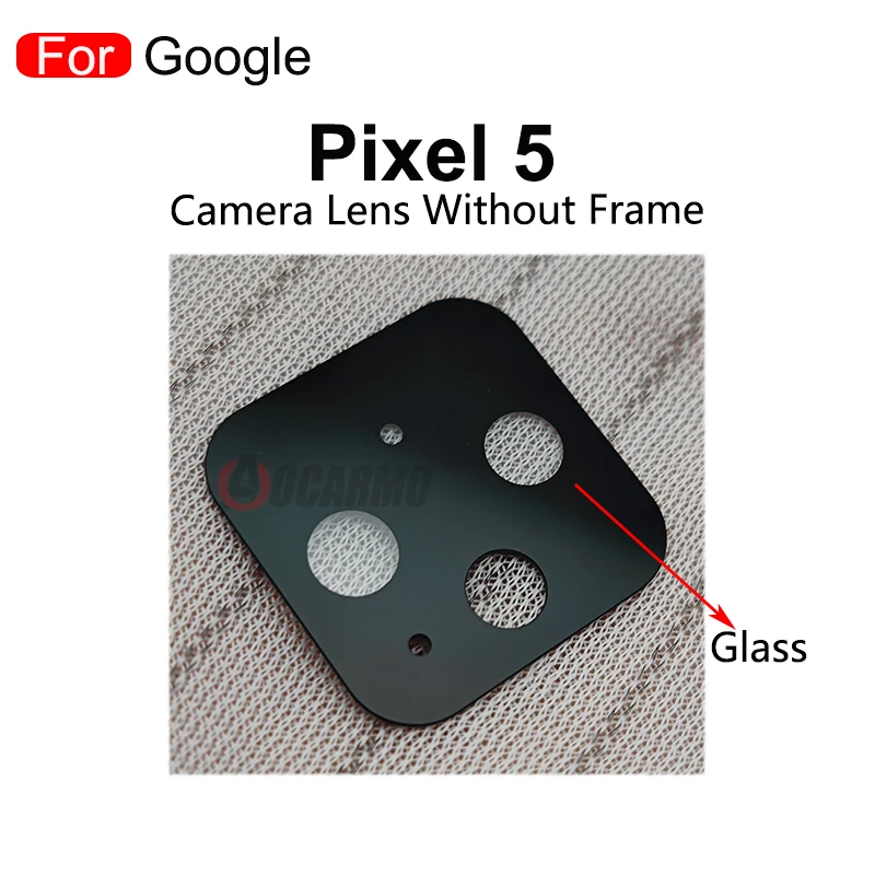 Per Google Pixel 5 4A 5G 4G Obiettivo della fotocamera posteriore con parti di ricambio adesive adesive