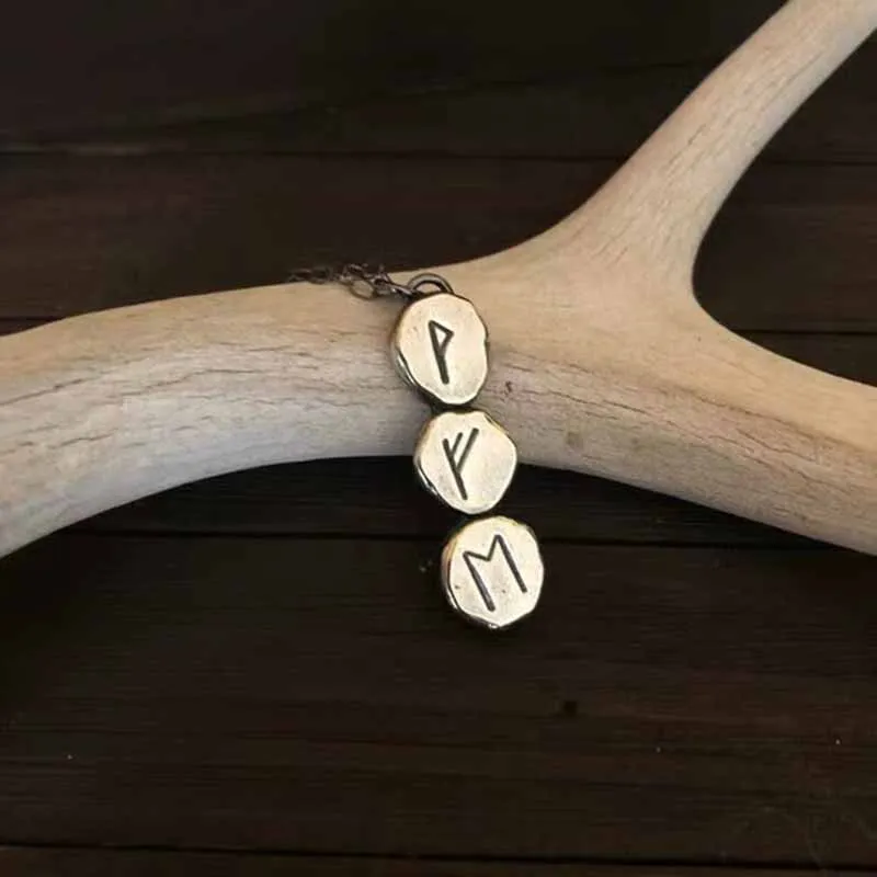 Stainless Steel Runes Vintage Jewelry Runic Vegvisir Compass Pendant Viking Necklace Men Women Norse Amulet Talisman Jewerly
