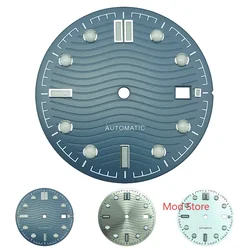 HQ 31mm Copper With Blue Luminous Watch Sterile Dial Set For ETA2824 DG2813 Miyota8205/8215 Mov't Sea Master Style Wave Pattern