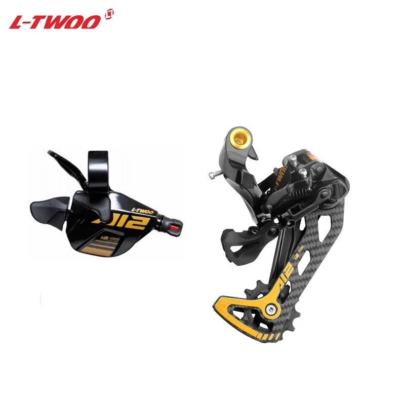 

LTWOO AT12 12 Speed MTB Golden Groupset 1x12S Shift Lever Carbon Cage Rear Derailleur Compatible 50T 52T Cassette M9100 M8100