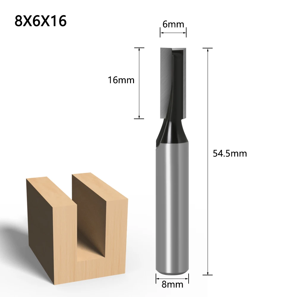 木工用ソリッドカーバイドビット,8mm,1ピース,フライス盤,木材用cnc