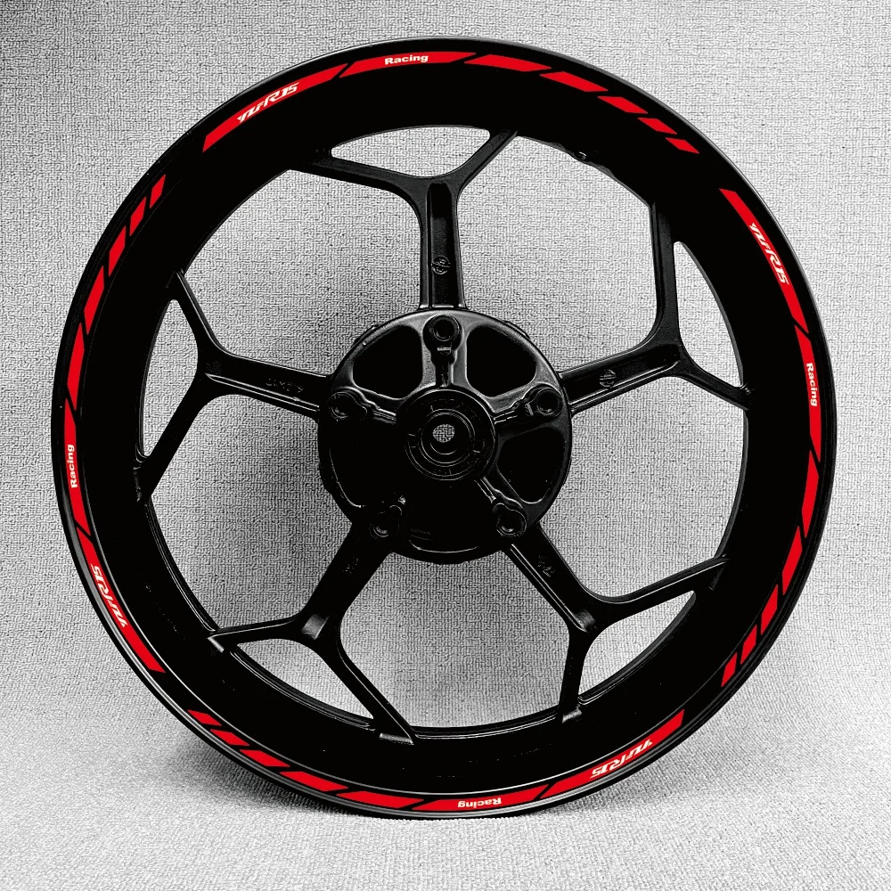 Nuovo high17 pulgadas quality moto Wheel Sticker stripe bordo riflettente per Yamaha R15TRACER