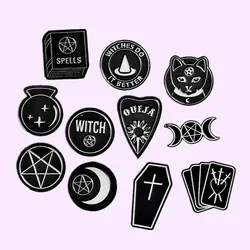 Custom Witches Do It Better Witch Ouija Spells Black Moon Enamel Pin Brooches Lapel Pin Badges Jewelry Gift for Friend Wholesale