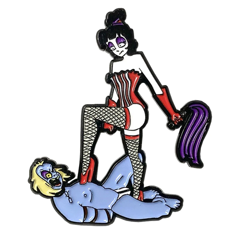 

Mistress Lydia enamel pin funny horror fans art collection