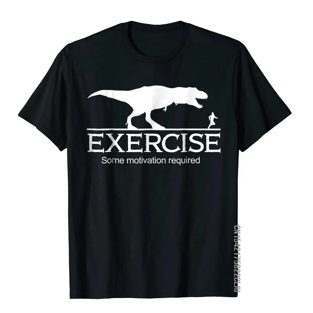 Exercise Some Motivation Required Shirt T-Rex Runnin T-Shirt T Shirts Tops & Tees Cheap Cotton Printed On Geek Youth