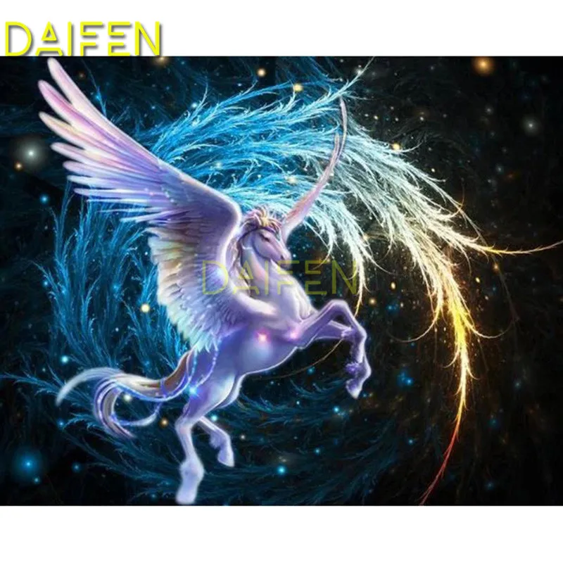 DIY 3D Diamond mosaic Full Round Diamond embroidery Full Square Diamond painting Cross stitch Starry sky horse unicorn