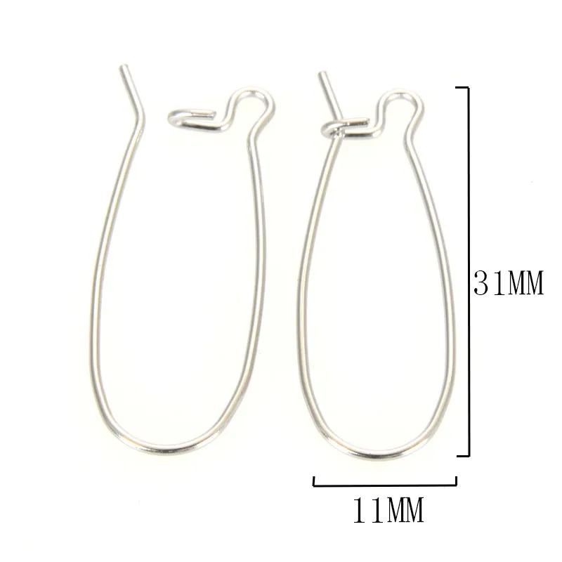 Miasol Gold Color Rhodium Plating Stainless steel Earring Hook Post For DIY Earring Making Jewelry Findings Lead/Nickle/CA Free