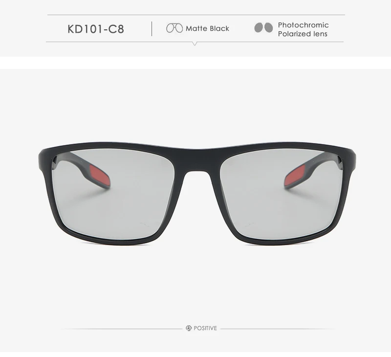 KDEAM VIP Bieten Ultra Licht Rechteckigen Polarisierte Und Photochrome Sonnenbrille Männer – Detail 24