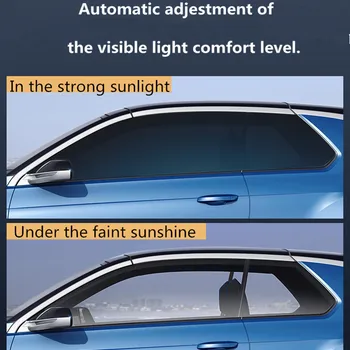 Sunice color changed VLT73%~43% Sun Tint Photochromic Film Transition IR Solar Smart Control Film Car Accessories