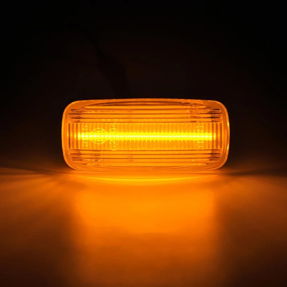 

2 шт., без ошибок, передний светодиодный боковой габаритный фонарь, янтарный указатель поворота, мигалка, индикаторная лампа для Audi A2 A3 A4 A6 A8 TT Allroad C5