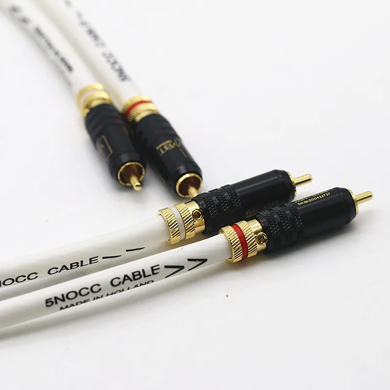 TONEKATE 5NOCC single crystal silver wire-based DVD fever audio cable CD amplifier dual RCA signal cable