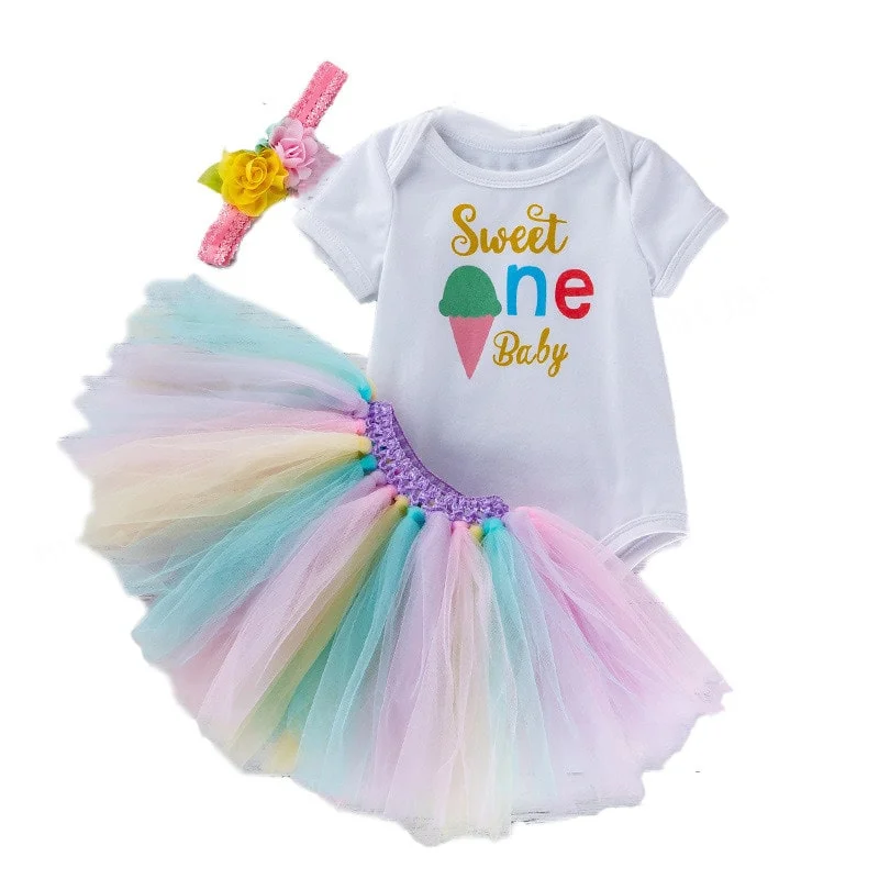 Baby Girls Dress 1st First Birthday Party Dress 1 Year Birthday Dress Infant Tutu Dress Costume for Baby Girl Toddler