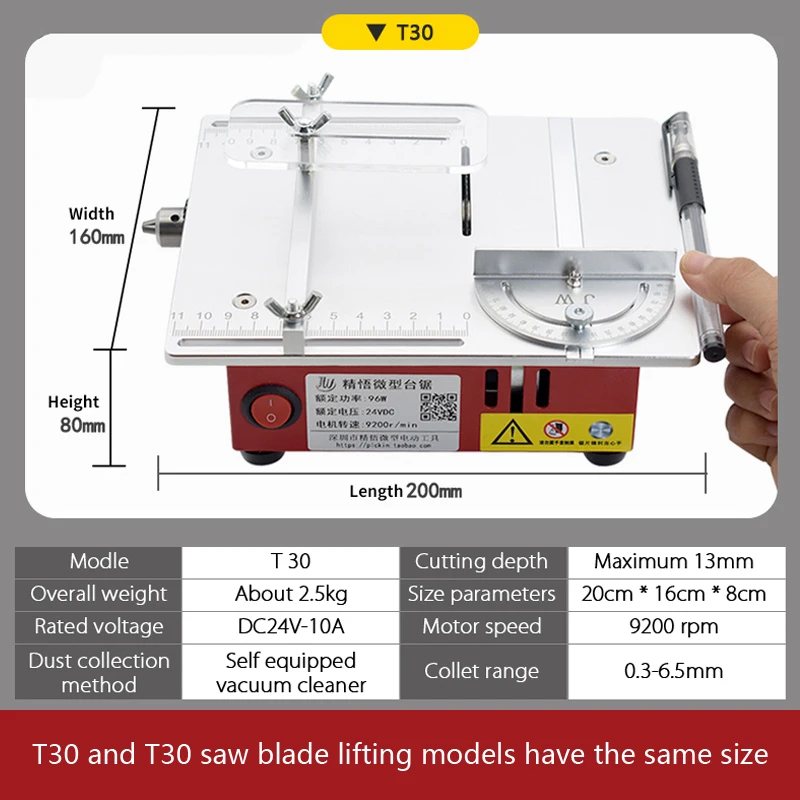 Mini Table Saw Household DIY Cutting Tool Mini Multifunctional Table Cutting Machine Electric Desktop Saws Crafts Cutting Tool