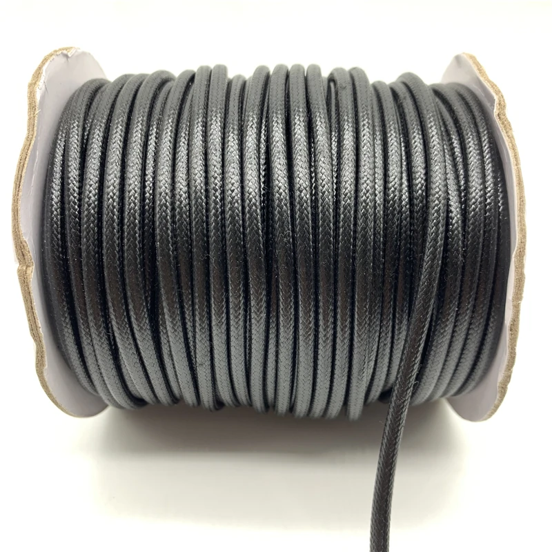 0.5mm 0.8mm 1mm 1.5mm 2mm 3mm Black Waxed Cotton Cord Rope Waxed Thread Cord String Strap Necklace Rope For Jewelry Making