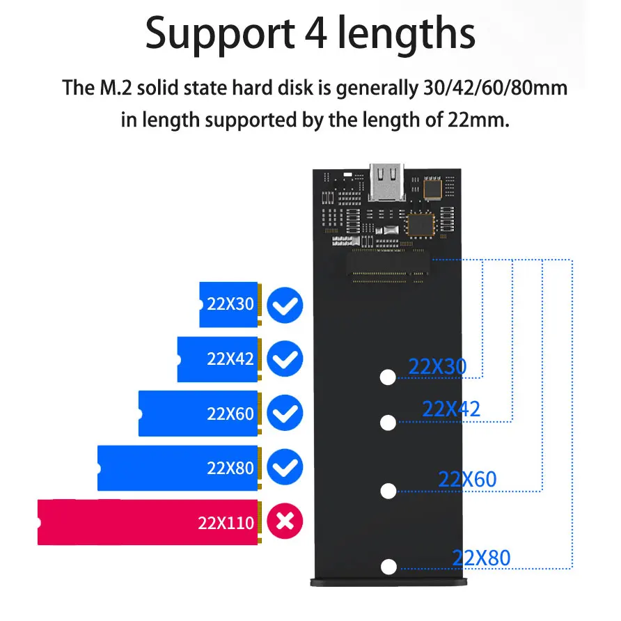 Blueendless المحمولة SSD m.2 الضميمة دعم pcie NVME/NGFF مع م مفتاح/B & M مفتاح SSD نوع C 3.1 الصلبة القرص حالة ssd الضميمة