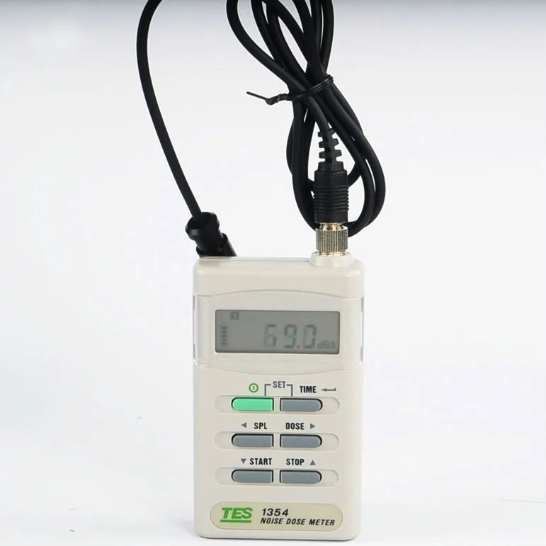 TES-1354 소음 복용량 측정기 소음 선량계 노출 시간 소음 측정기 70-90dB 용 백색 소음 기계