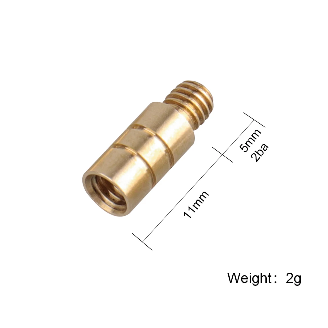 CyeeLife 6 Buah Kuningan Dart Counterweight 2G, 2BA Weight Gain Alat Aksesori untuk Lembut dan Baja Dart