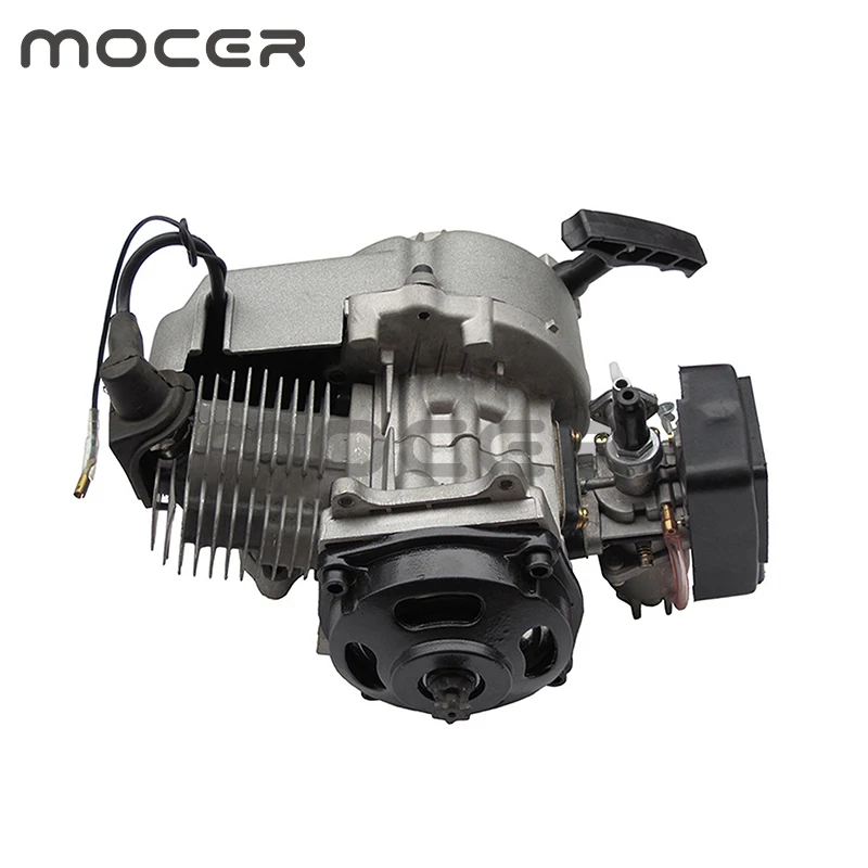 49cc Pocket Bike 2-Stroke Engine with Pull Start for Mini Go-Kart Dirt Petrol Scooter ATV Motor Motocross FDJ-001