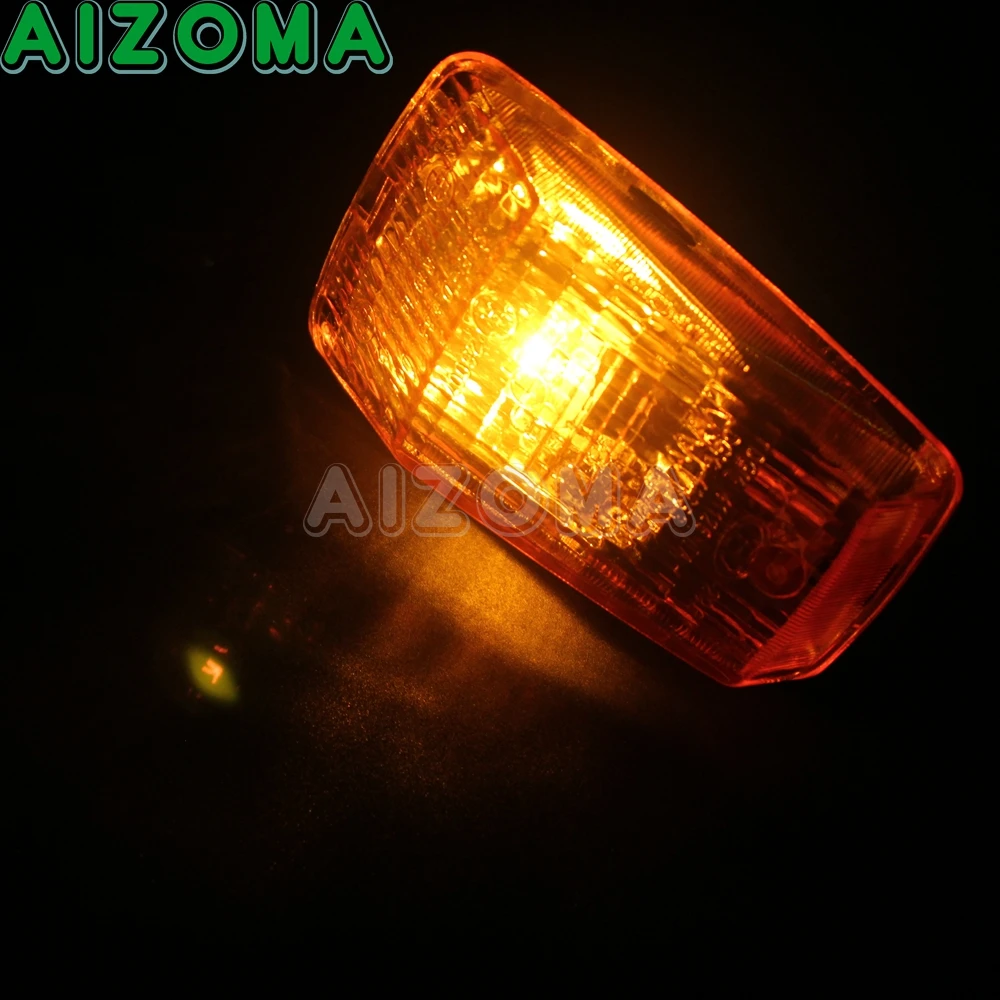 Left/Right E3 Emark 12V Motorcycle Front Rear Turn Signal Indicator Lights Blinker Flashers Amber Yellow Lamp For MZ ETZ 251