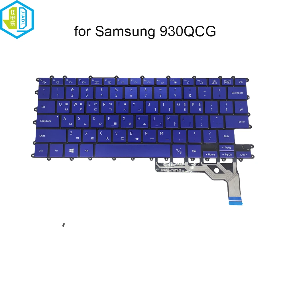 

UK Korean Germany Keyboard Backlight For Samsung Galaxy Book Flex NP930QCG-K02CN NT930QCG 930QCG Laptop Keyboards Blue Keycaps